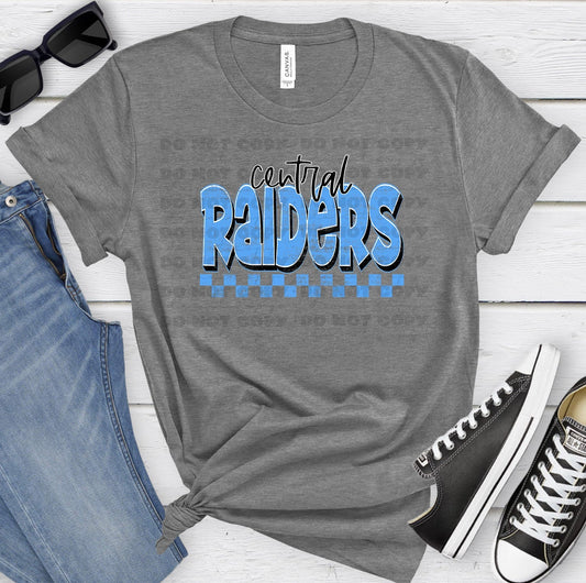 Central Raiders Columbia Navy Grunge-Lovie T Designs