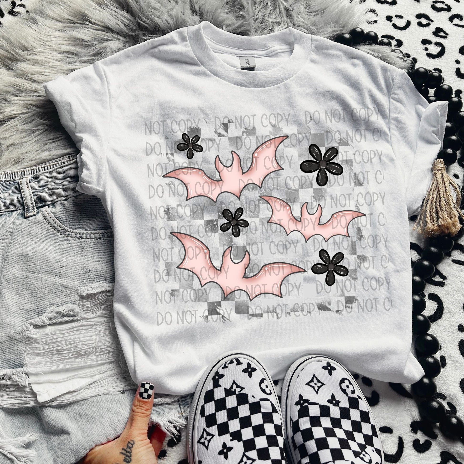 Checkered Bats-Lovie T Designs