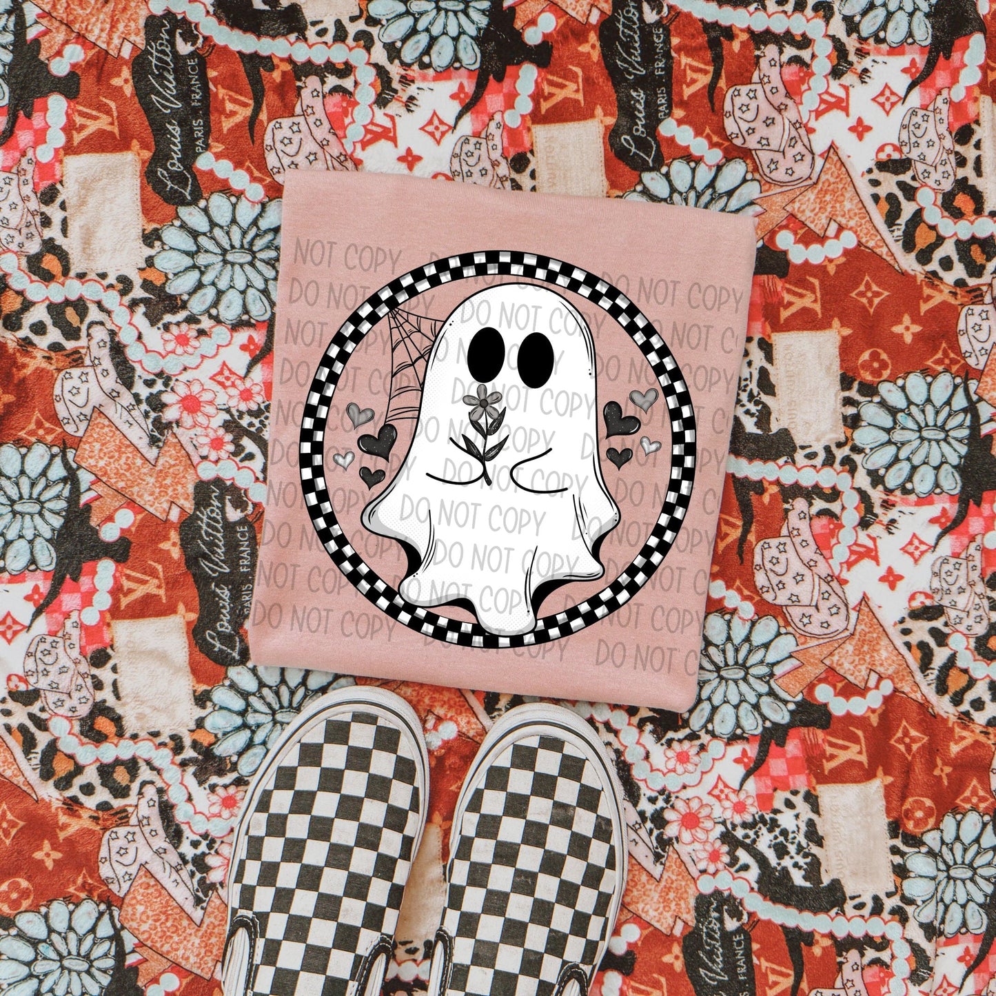 Checkered Ghost-Lovie T Designs