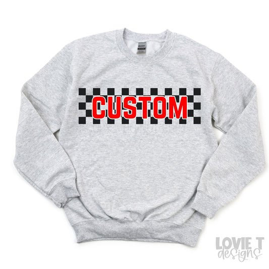 Checkered Mascot-Lovie T Designs