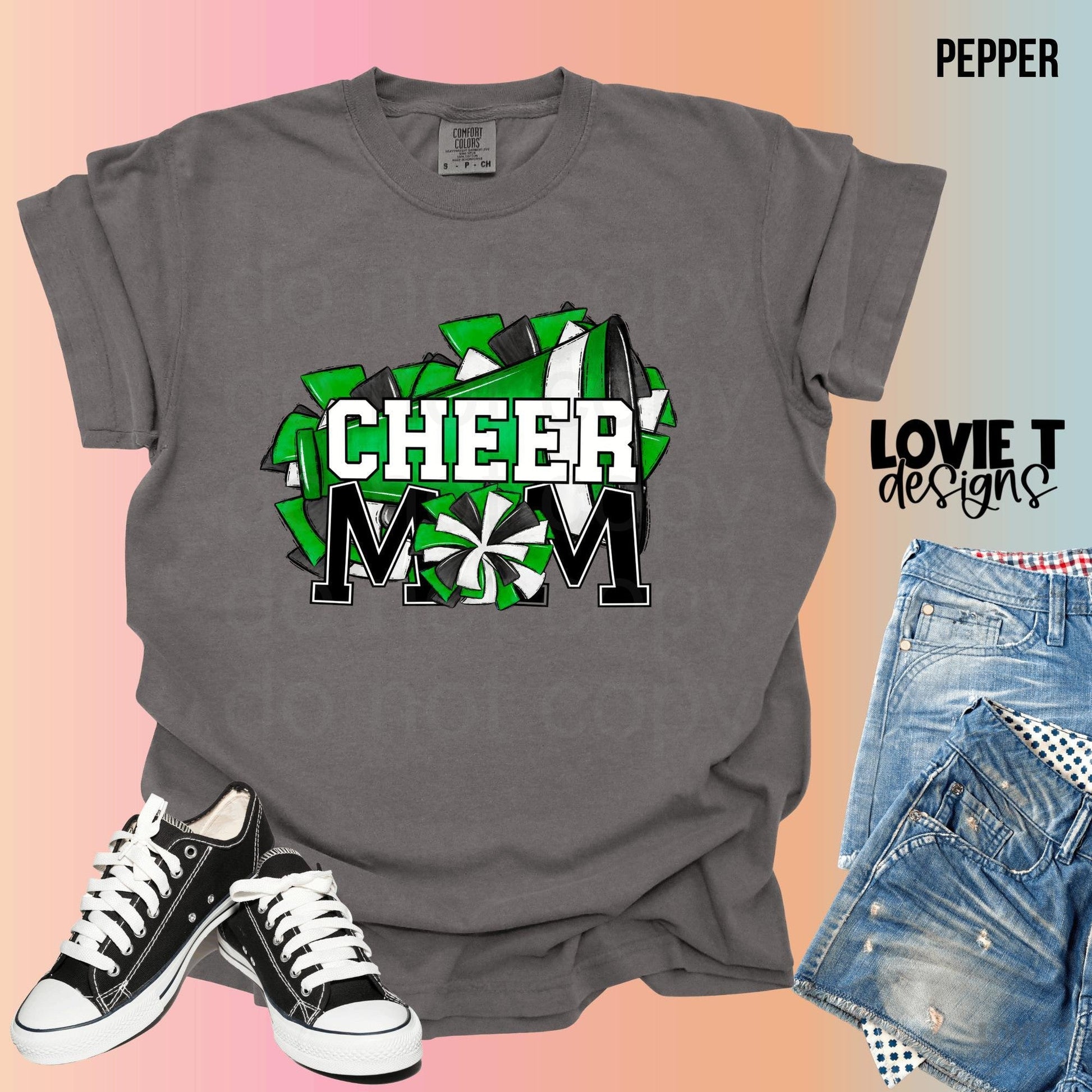 Cheer_Mom Green-Lovie T Designs