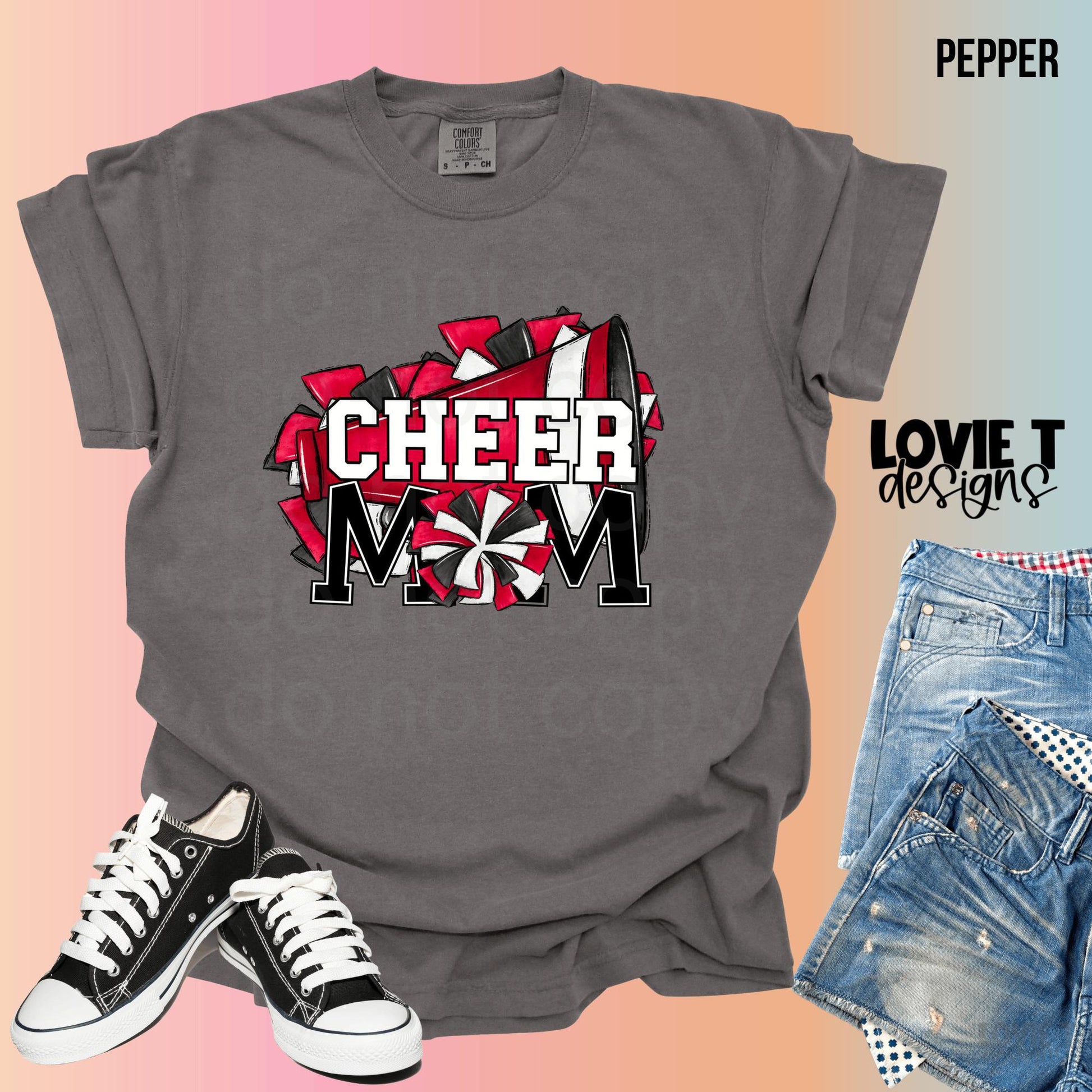 Cheer_Mom_Red-Lovie T Designs