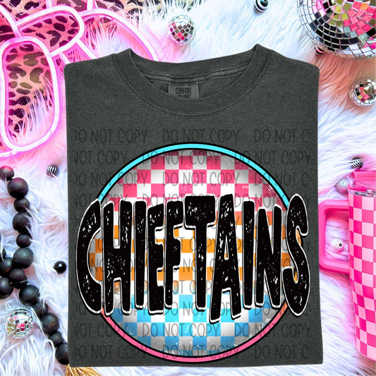 Chieftains Neon Circle Mascots-Lovie T Designs