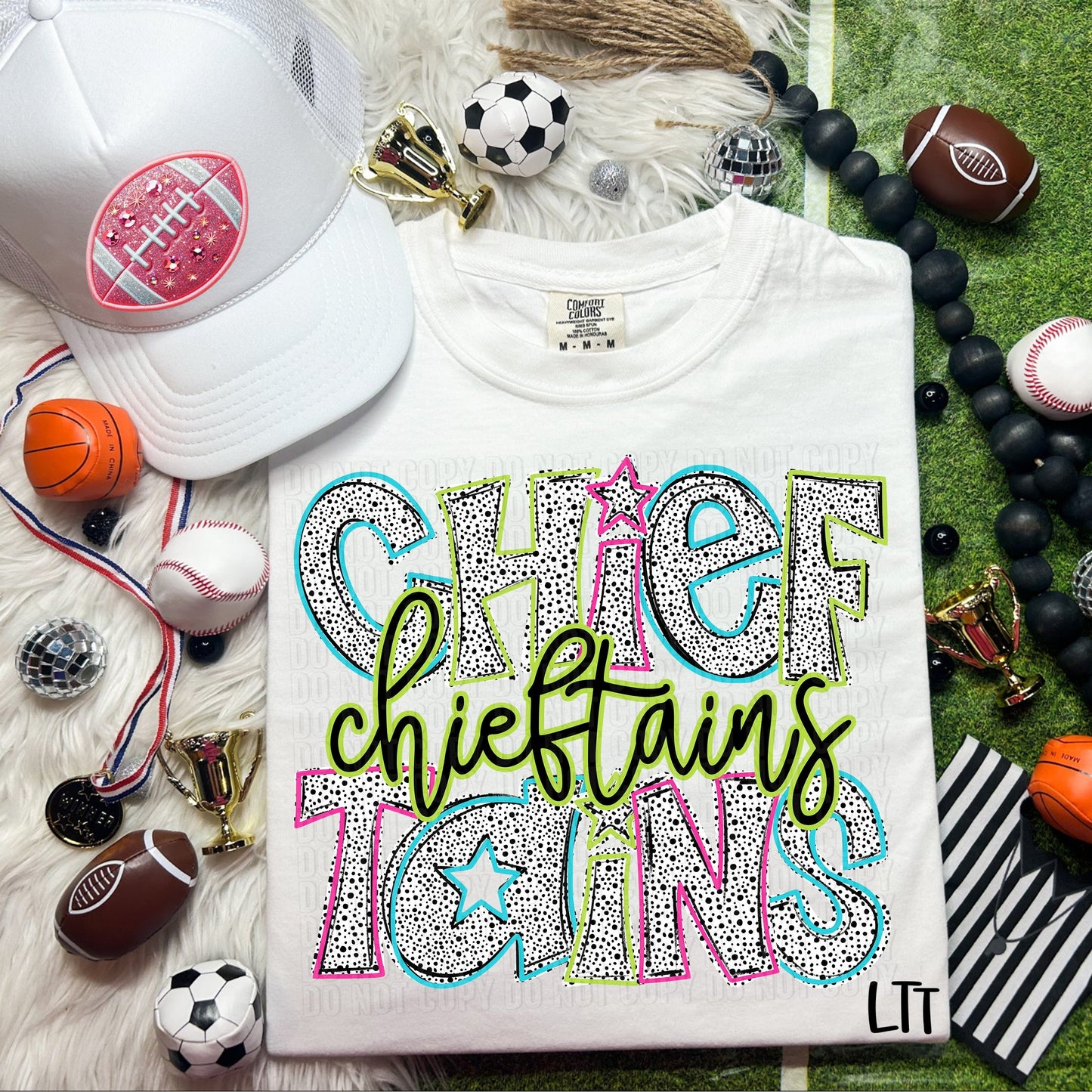 Chieftains Star Dalmatian Mascots-Lovie T Designs