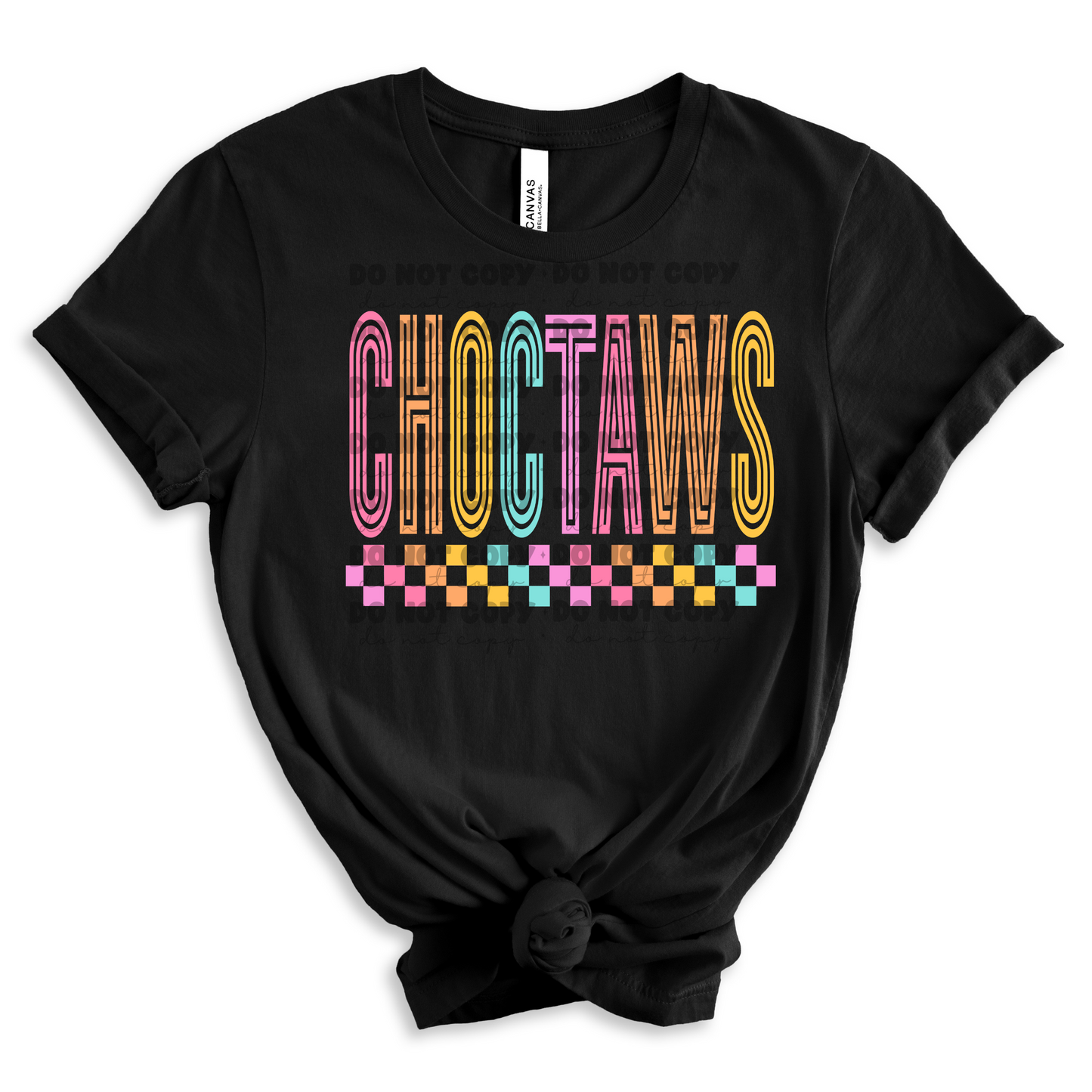 Choctaws Colorful Line Mascot-Lovie T Designs