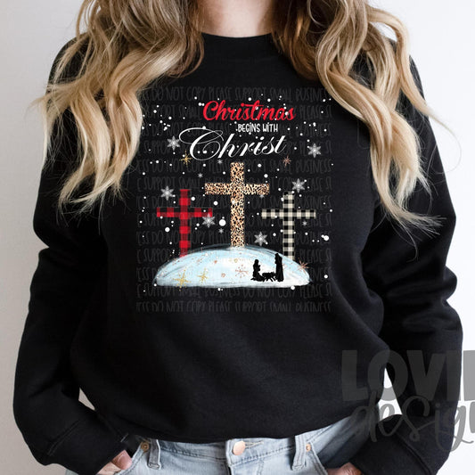 Christmas Begins With Christ-Lovie T Designs