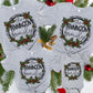 Christmas Wreath - Add Custom Name-[DTF Transfer]-Lovie T Designs