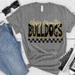 Clay County Bulldogs Gold Black Grunge-Lovie T Designs