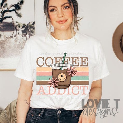 Coffee Addict-Lovie T Designs