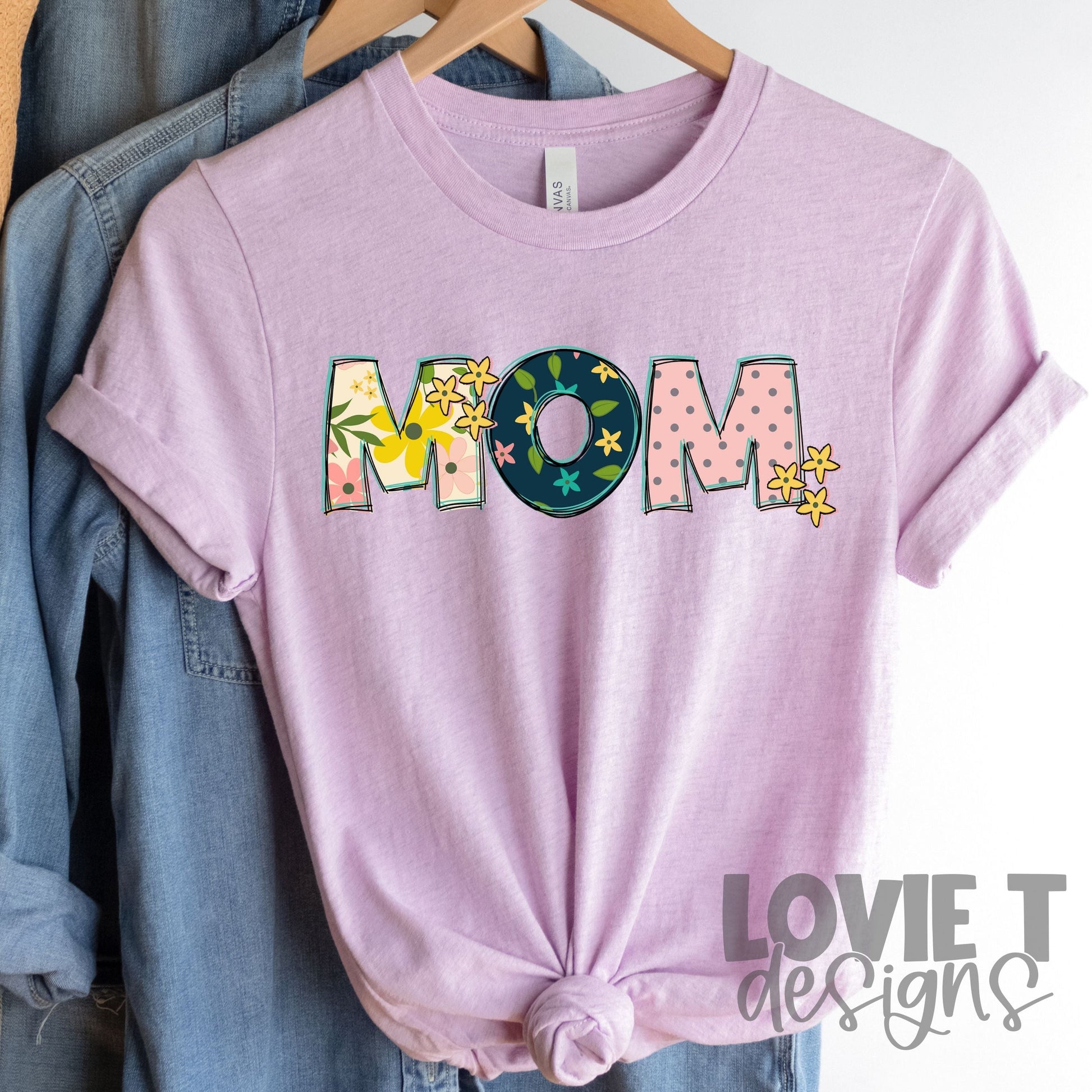 Colorful Mom Words-Lovie T Designs