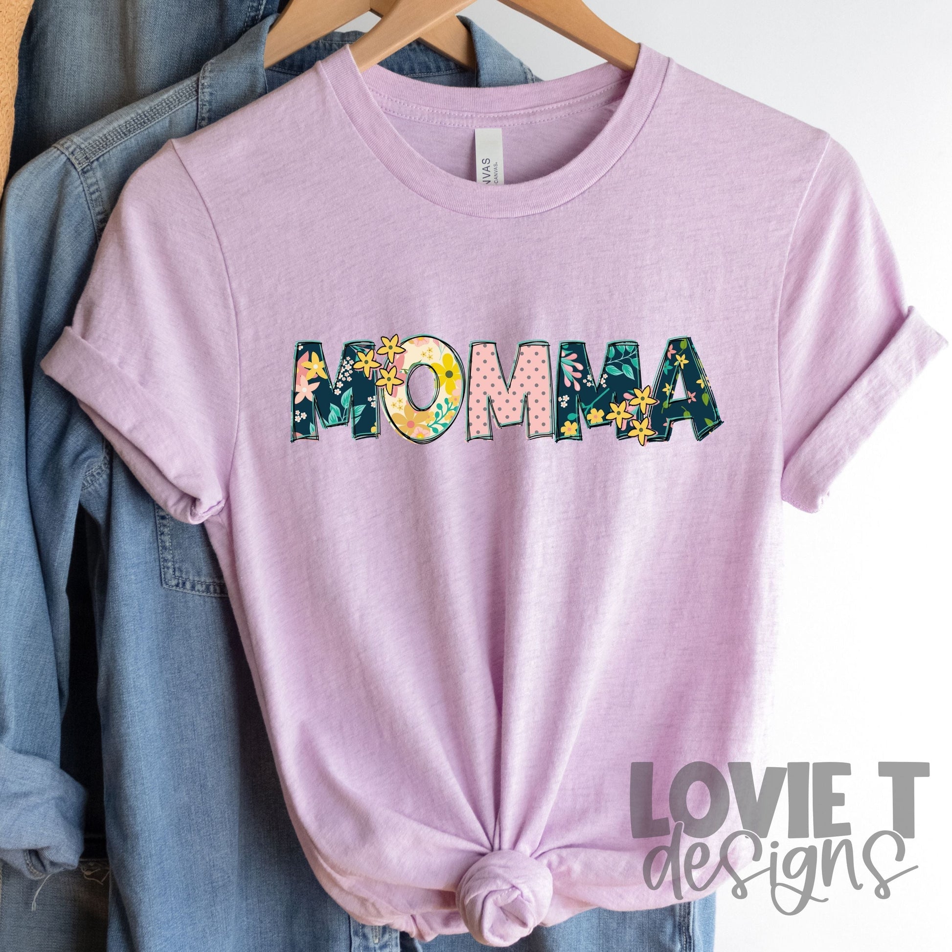 Colorful Mom Words-Lovie T Designs