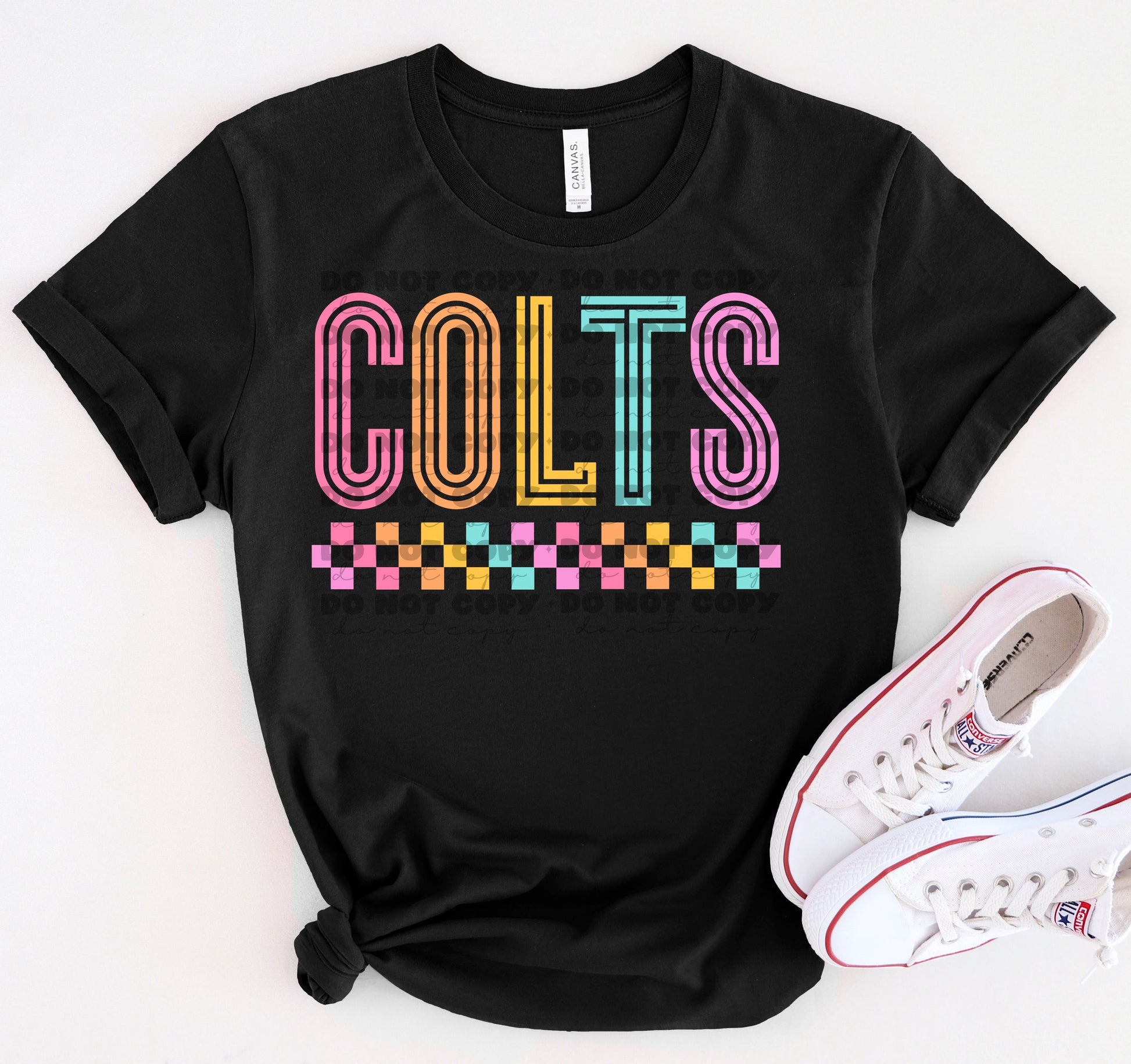 Colts Colorful Line Mascot-Lovie T Designs