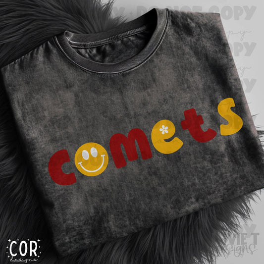 Comets Happy Mascot - Custom Colors Accepted