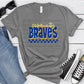 Community Braves Royal Ath Gold Grunge-Lovie T Designs