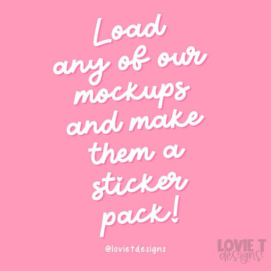 Custom 10 Pack Stickers - Our Designs Only - Upload the Mockup - Die Cut
