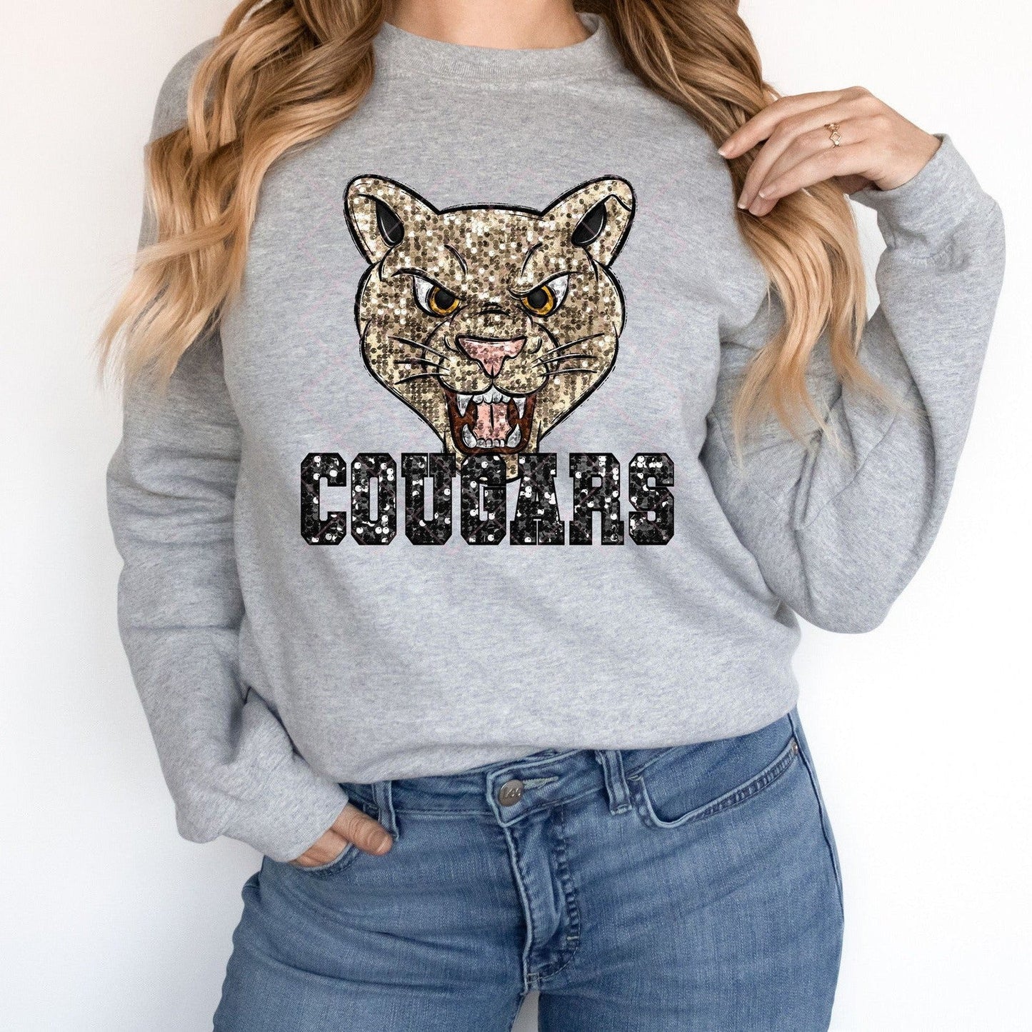 Cougars Black Sequin