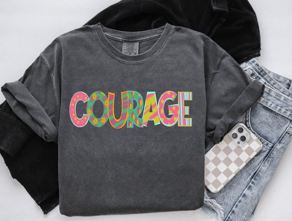 Courage - Faith Words-Lovie T Designs