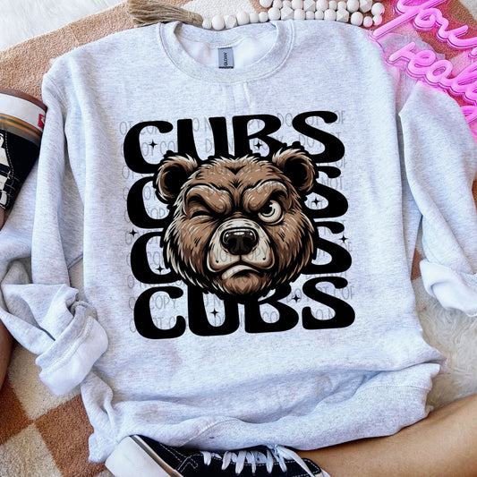 Cubs Bear Winking Mascot-Lovie T Designs