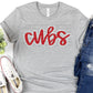 Cubs Red White-Lovie T Designs