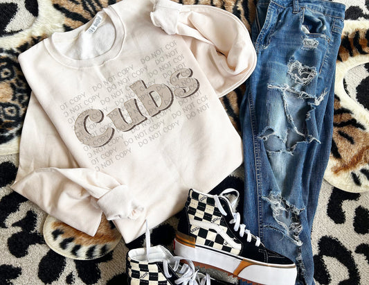 Cubs Tonal Stripes-Lovie T Designs