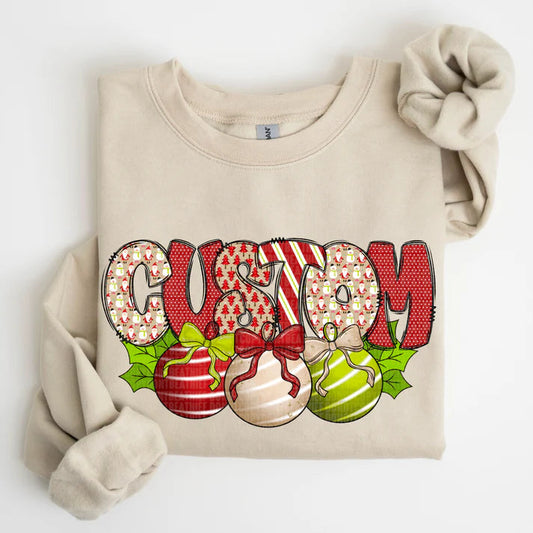 Custom Christmas Bells-[DTF Transfer]-Lovie T Designs