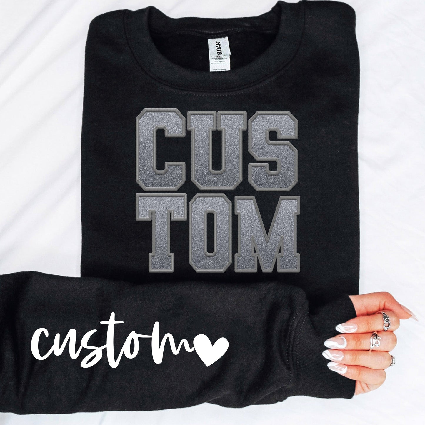 Custom Faux Embroidery + Sleeve - Digital Download