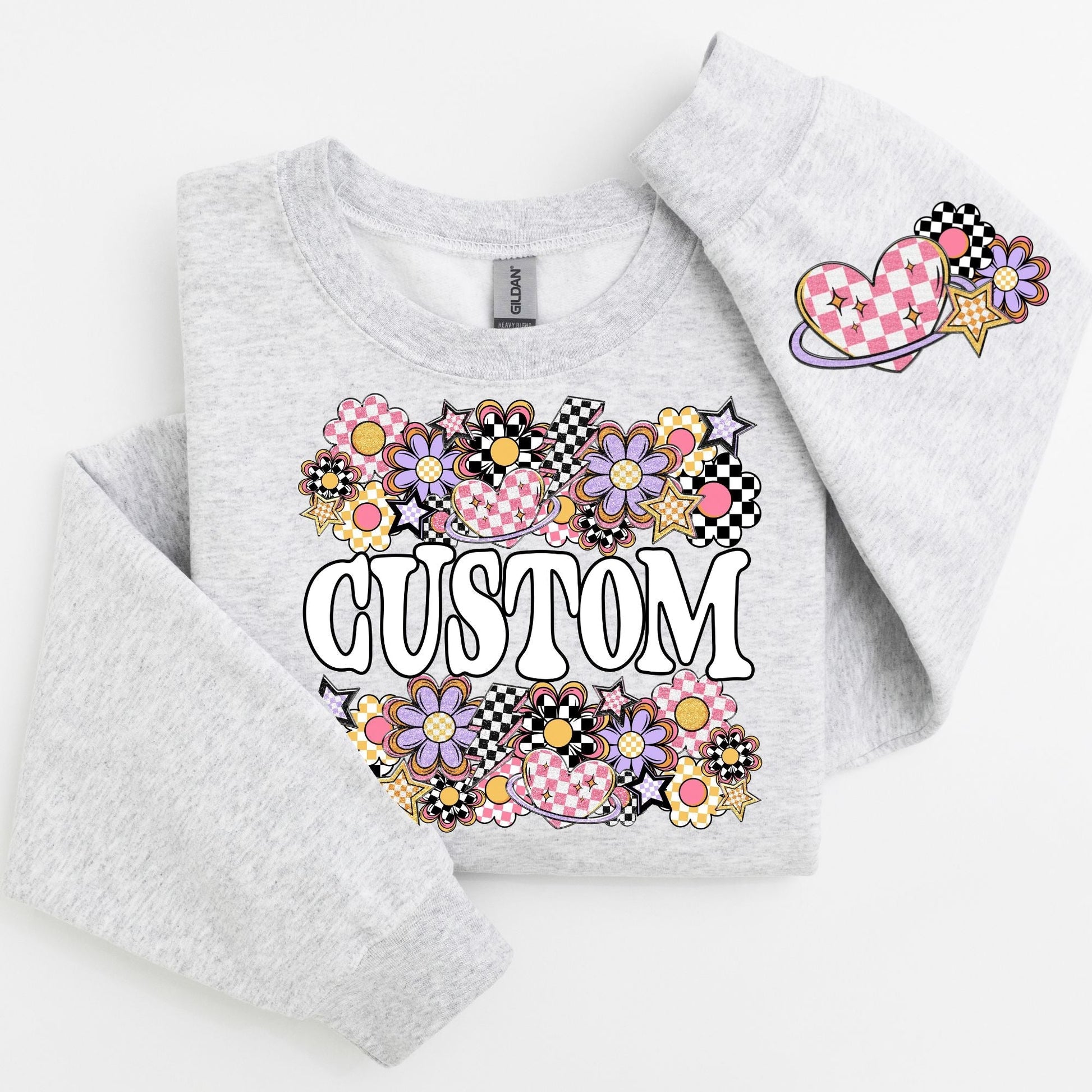 Custom Funky Flowers Mockup-[DTF Transfer]-Lovie T Designs