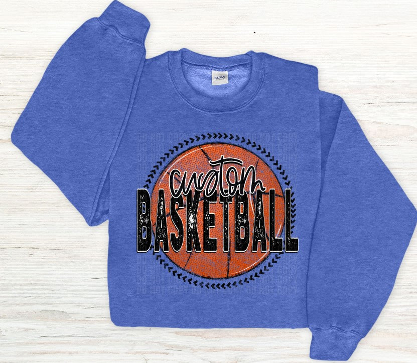 Custom Grunge Basketball-Lovie T Designs