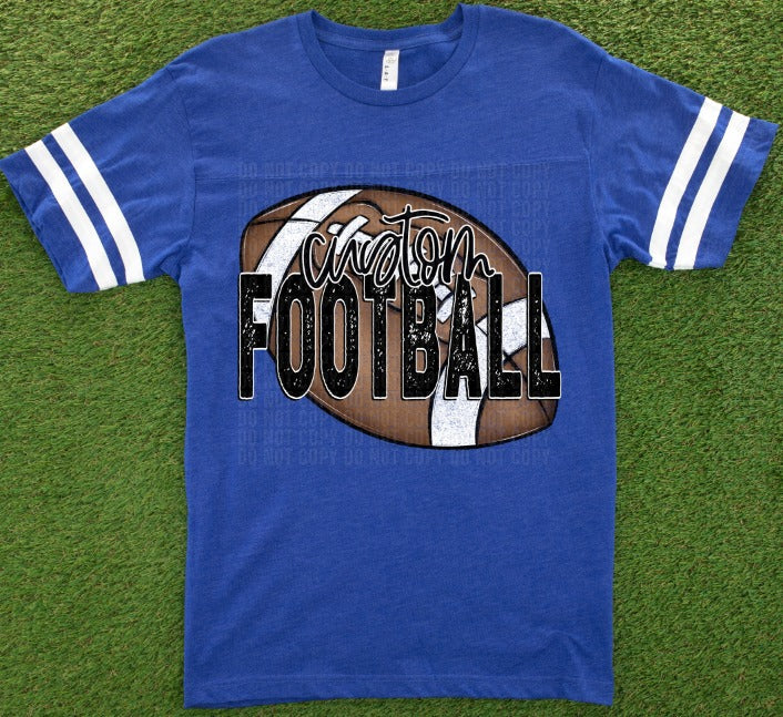 Custom Grunge Football-Lovie T Designs