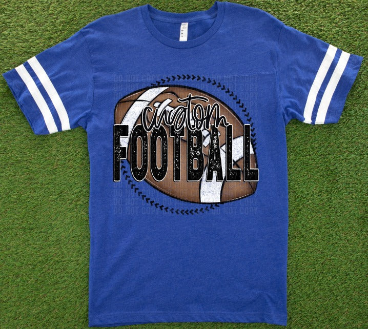 Custom Grunge Football-Lovie T Designs