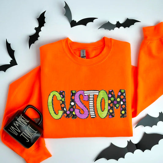 Custom Halloween Name-Lovie T Designs