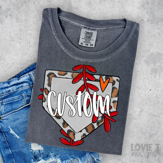 Custom Home Plate-Lovie T Designs