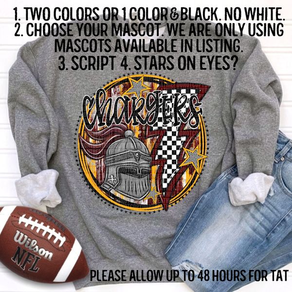 Custom School Spirit Doodle Circle Mockup Request-Lovie T Designs