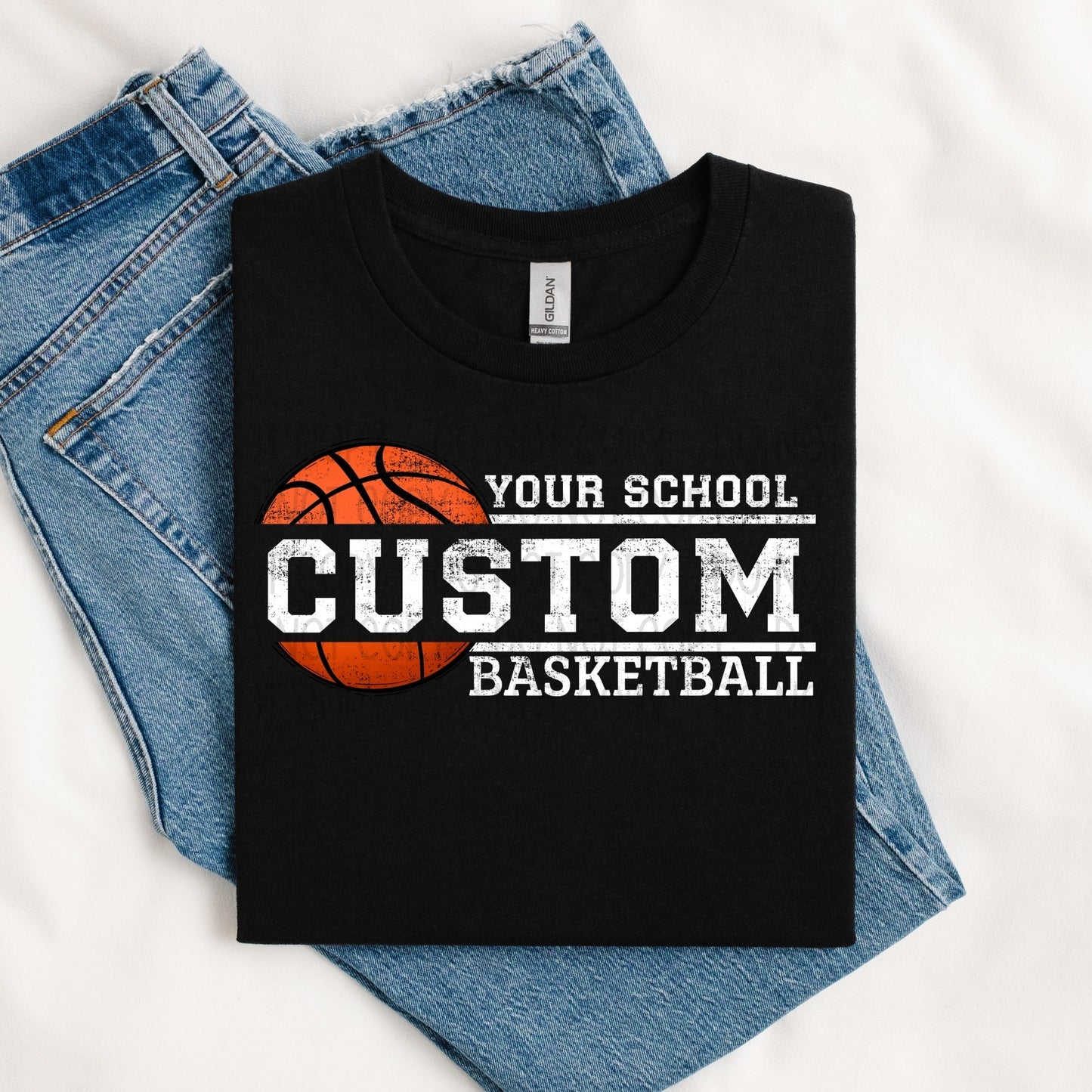 Custom Split Basketball - Digital Download-[DTF Transfer]-Lovie T Designs