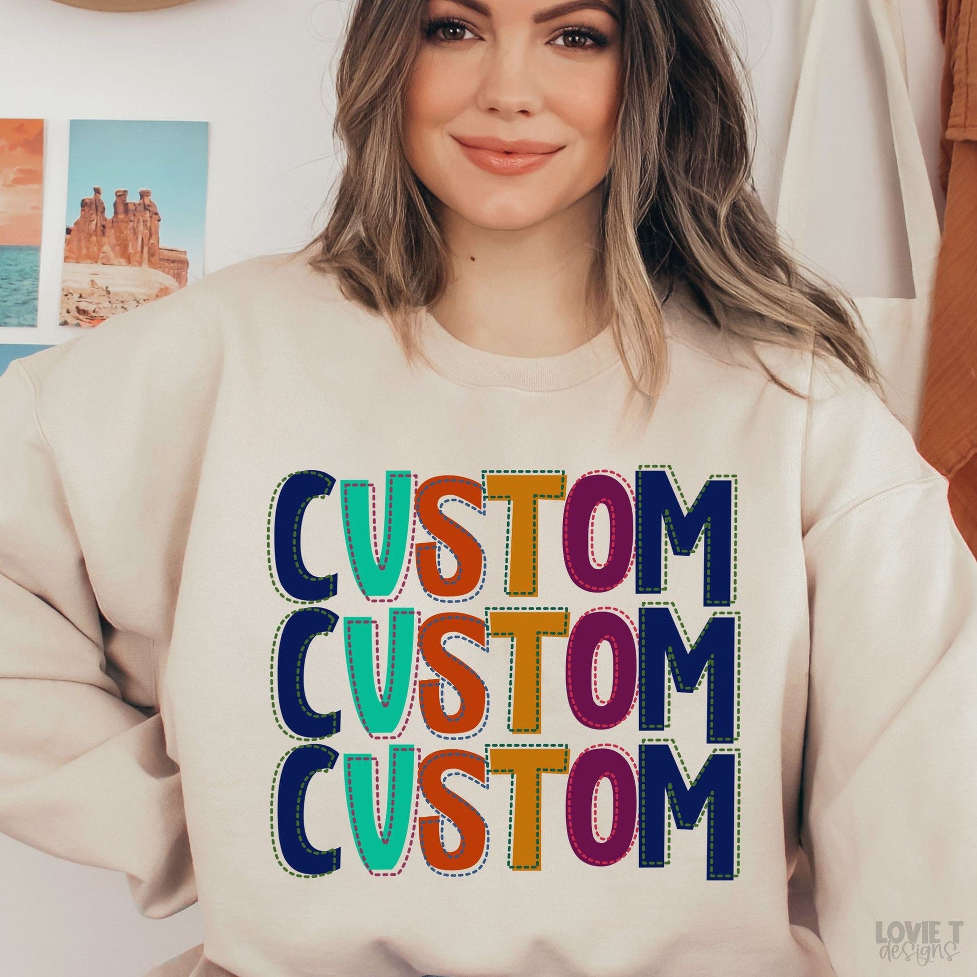 Custom Stitched
