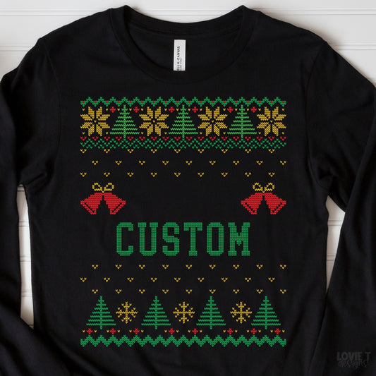 Custom Ugly Christmas Sweater-Lovie T Designs