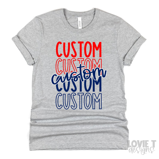 Custom Two Color Stacked Digital Download-Lovie T Designs