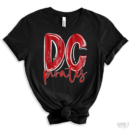 Red and White DC Pirates