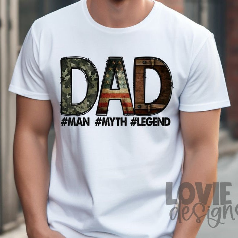 Dad Man Myth Legend-Lovie T Designs
