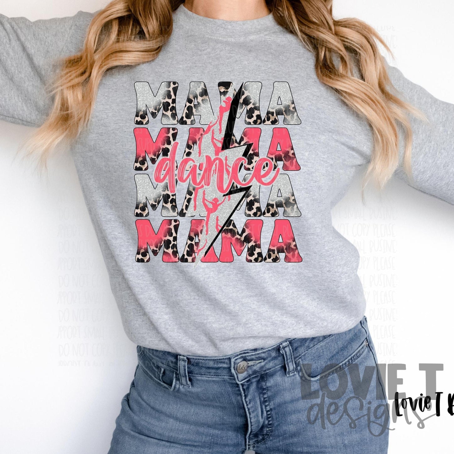 Dance Mama Pink and Silver-Lovie T Designs