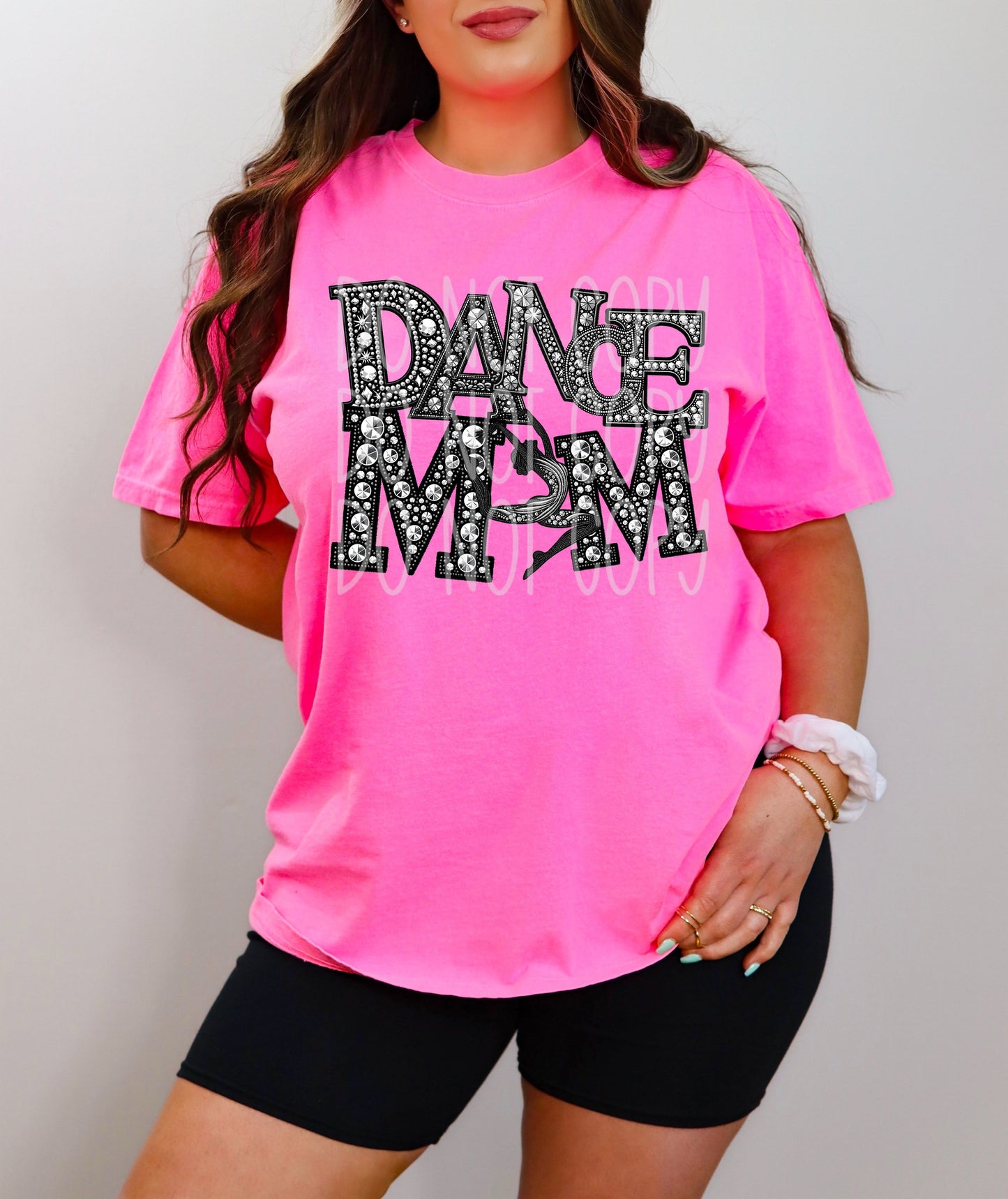 Dance Mom Ballerina Faux Rhinestone-Lovie T Designs