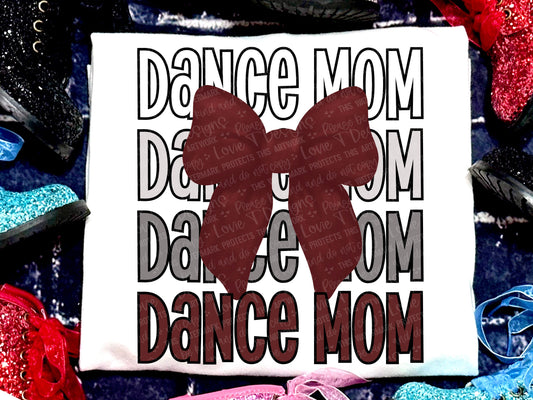 Dance Mom Faux Maroon-Lovie T Designs