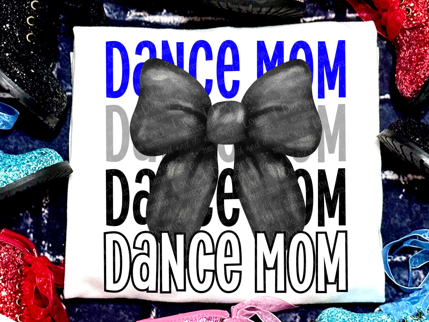 Dance Mom Faux Royal Blue-Lovie T Designs