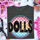 Dolls Neon Circle Mascots-Lovie T Designs