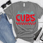 Donaldsonville Cubs Turquoise Red Grunge-Lovie T Designs