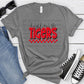 Donaldsonville Tigers Red Black Grunge-Lovie T Designs