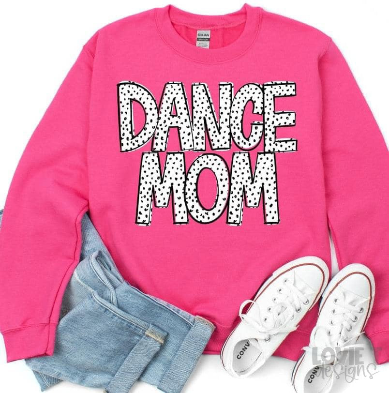 Dottie Loo Dance Mom Black Outline-Lovie T Designs