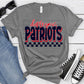 Duplessis Patriots Navy Red Grunge-Lovie T Designs