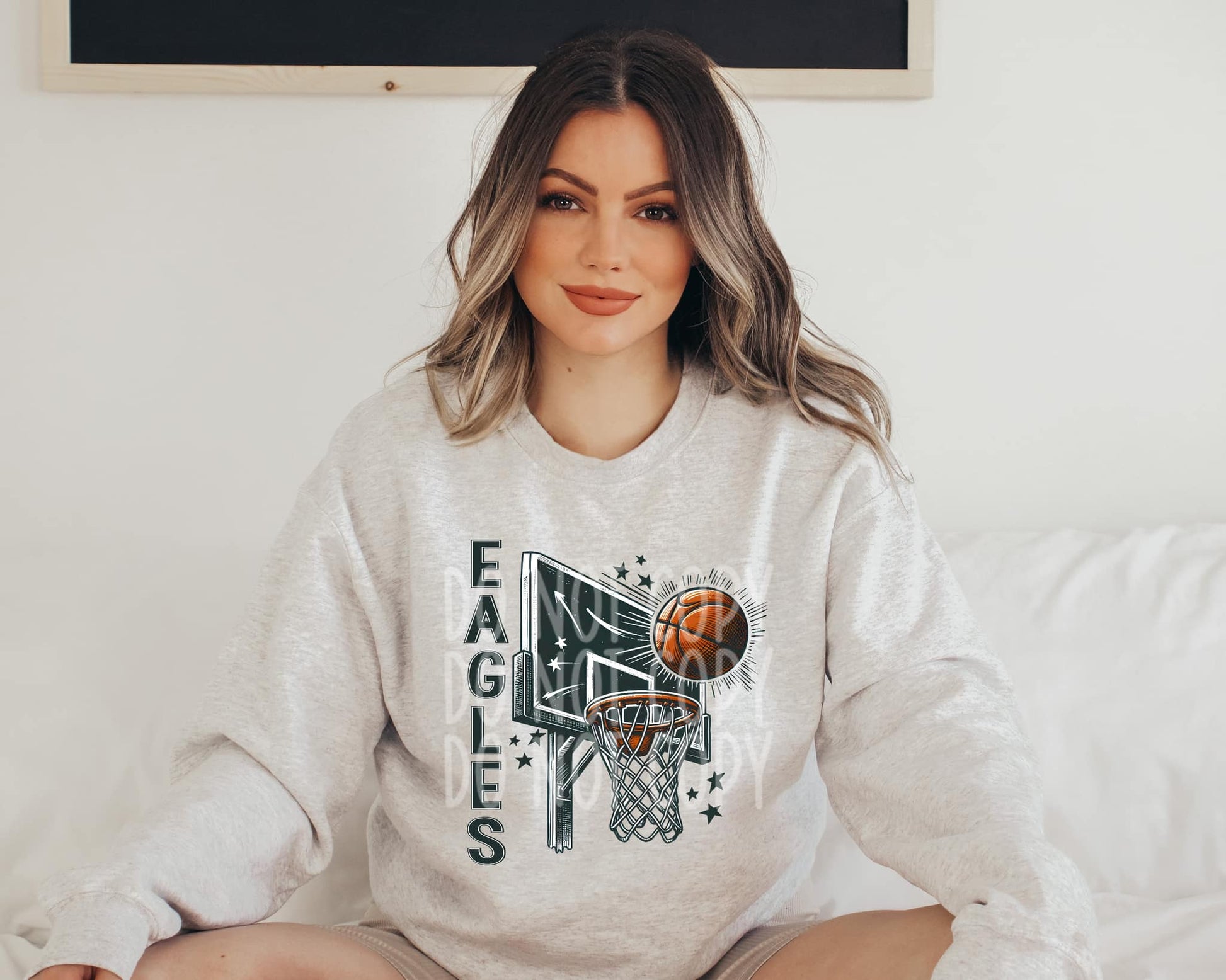 Eagles Basketball Mascot PH-[DTF Transfer]-Lovie T Designs