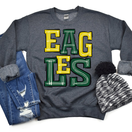 Eagles Green Gold-Lovie T Designs